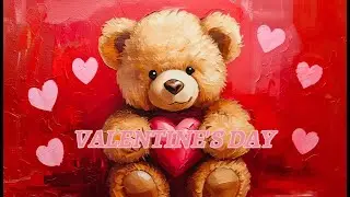 Valentine&rsquo;s Day Bear Ambiance 🧸 Cozy Romantic Background | Relaxing Music, Sleep & Study