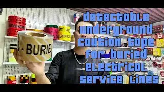 Underground detectable tape china,detectable electrical burial tape,detectable direct burial tape