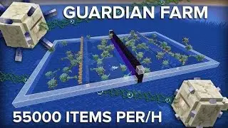 I built a guardian farm in minecraft pocket edition ep #052 #minecraft