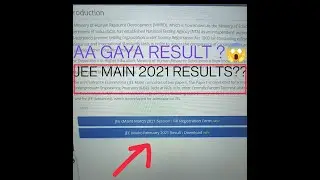 Jee Main 2021 Result released | Time | Rp nishank tweet | Jee main result today? #shorts