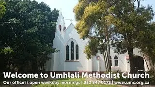 Live streamed service at 08:30 with Umhlali Methodist Church on Sunday 11 January 2026