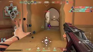 6 Kill Reyna Ace in Bind || Gold/Plat lobby || Video #1 || Vandal Vision || Valorant India