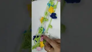 Crochet Paranda Tutorial,🌸 Easy & colourful Hair accessories 
