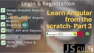 Learn Angular from the scratch-Part 3 | Login & Signup | REST API server using Express and MongoDB