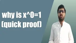 Why does x to the zero power equal 1? #math city