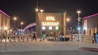 Atal sarovar Rajkot Night view