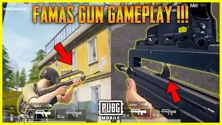 PUBG MOBILE FAMAS GUN GAMEPLAY | FAMAS GUN IS OUT IN BETA + NEW AR GUN IN PUBGM | OK BUT NOT GOOD 😐😵
