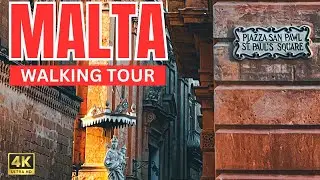 Discover the Charms of Malta - Scenic Walking Tour|4K