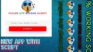 new app with script / new app refer script / pollpe app refer script/ refer script kaise bnaye
