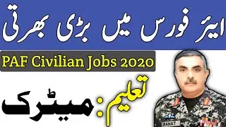 Latest PAF Civilian Jobs 2020 &ndash; Online Registration joinpaf.gov.pk