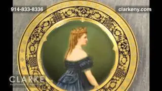 Post Auction | 3 Royal Vienna Porcelain Portrait Plates | Pottery | Clarke Auction Gallery