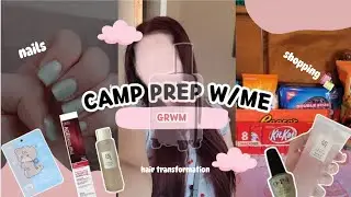 grwm for camp 💼✨ shopping, packing, glow-up + self care vlog!