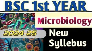 bsc 1st year microbiology new syllabus 2024-25|| #bsc #microbiology
