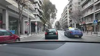 Διασχίζουμε πρωί,την συννεφιασμένη Θεσσαλονίκη Βασ Όλγας Τσιμισκή Εγνατία Οδός Λαγκαδά #thessaloniki