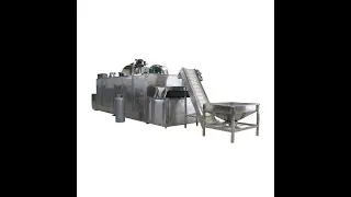 Hazelnut Almond Sunflower Peanut Seed Mesh Conveyor Belt Continuous Roasting Roaster Cooling Machine