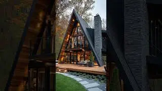 This House Looks Like a Dream!| Modern Forest Cabin Tour 🍂