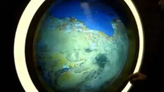 Multitouch Globe Globus Глобус domed spherical screen interactive Google virtual Earth