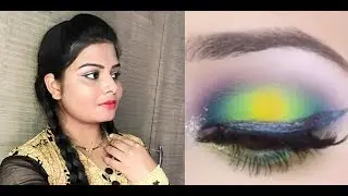 PARROT GREEN EYE MAKEUP TUTORIAL
