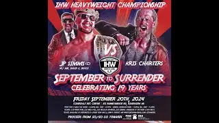 Innovative Hybrid Wrestling: IHW Heavyweight Championship; J.P Simms (c) VS. Kris Charters 2/2