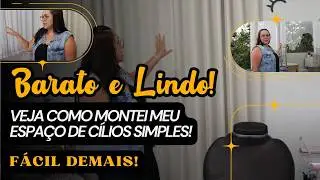 Studio Perfeito! - Decoração simples e linda para extensão de cílios! 🏡✨
