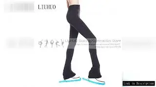 Figure Fleece Girls Ice Skating Trousers Roller Skater Children Adult Full Black Pants Solid Color