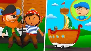 A Pirate Ship goes to Carl's Car Wash! | Cartoon for Kids