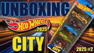 Распаковка набора Hot Wheels CITY 2025 из 5 наборов!!