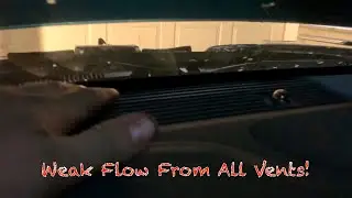 Poor Heater/Defrost Performance - Weak Blower Motor