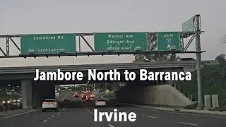 Jamboree North to Barancca Pkwy. 새벽 공기 가르며 달리는 Irvine 시속 60마일 구간 주행