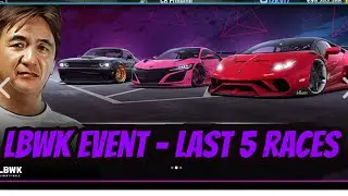CSR2 | LBWK EVENT | Last 5 Races & Times to Beat