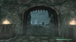 Как открыть ворота в Расщелине Сумеречное Сияние в конце - Skyrim