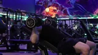 Dumbbell incline bench press