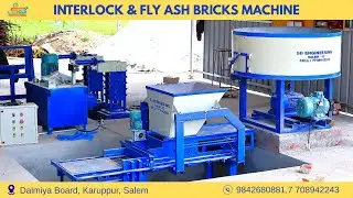 Automatic Fly Ash & Interlock Brick Manufacturing Machine #buildingmaterials #constructionmaterials