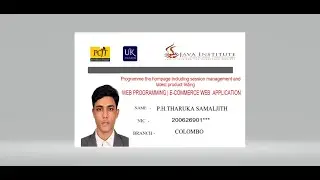 Web project task 8 | 1st year | semester 1 | Java Institute.