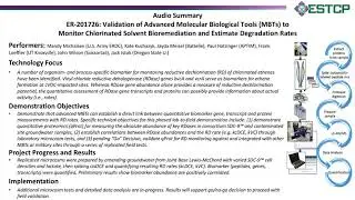 Validation of Advanced Molecular Biological Tools to Monitor Chlorinated Solvent Bioremediation