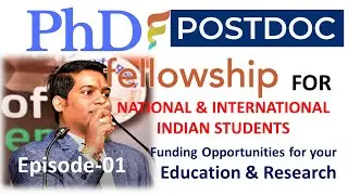 PhD & Post Doc Fellowship for National & International Indian Students.