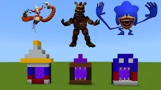 How To Make A Portal To Jake Box Nightmare Fredbear Shin Sonic In Minecraft