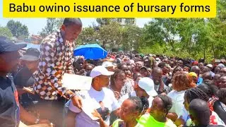 Babu owino,At embakassi issuance of bursary form.