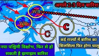 15 Days Weather Forecast।जल्द आएगा एक और पश्चिमी विक्षोभ, फिर से होगा बारिश का लंबा दौर चालू