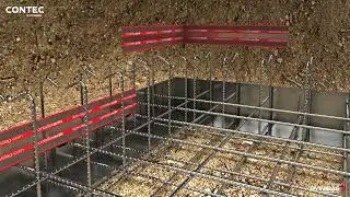 CONTEC&reg; contaflexACTIV&reg; ACF Fugenblech von DYWIDAG Concrete Technologies