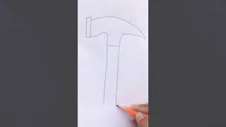 How to draw a hammer 🔨 #art #drawing