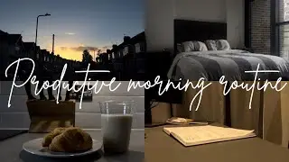 PRODUCTIVE MORNING ROUTINE + TIPS  | life with scenti #londonvlog4
