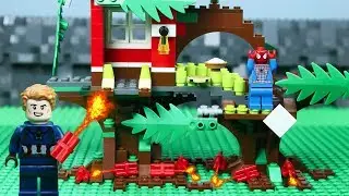 Lego Spiderman Building Lego Tree House | Brick Creation 🔴52