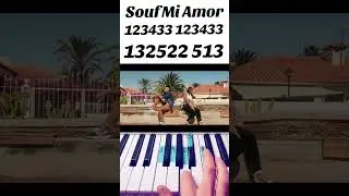 Souf Mi Amor Easy Piano Tutorial for Beginners #piano #shorts #tutorial