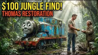 ASMR Car Restoration: $100 Jungle Find Thomas the Tank Engine &ndash; Full Restoration to Like-New