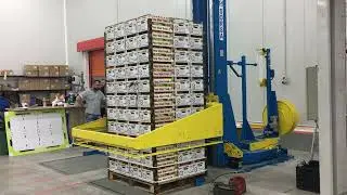 Flejadora autom&aacute;tica para palets de fruta y vegetales Sorsa, desplazable FH 900GD