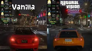 Grand Theft Auto V - NaturalVision Evolved vs. Vanilla - Mod Graphics Comparison