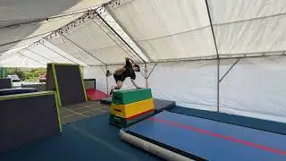 L5 Speed Twist butterfly twist like, but initiated with a hand plant over a block