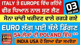 03/02/2026 🙏🍃🌺🙏 Punjabi translated news by Apna Futuro International channel 