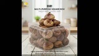 SSB1 - Best Single Serving Square Acrylic Crystal Box 200gm